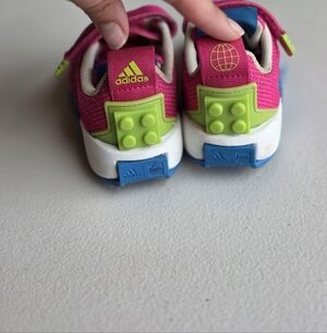 Adidas Kids LEGO Sneakers - Pink, Green, and Blue